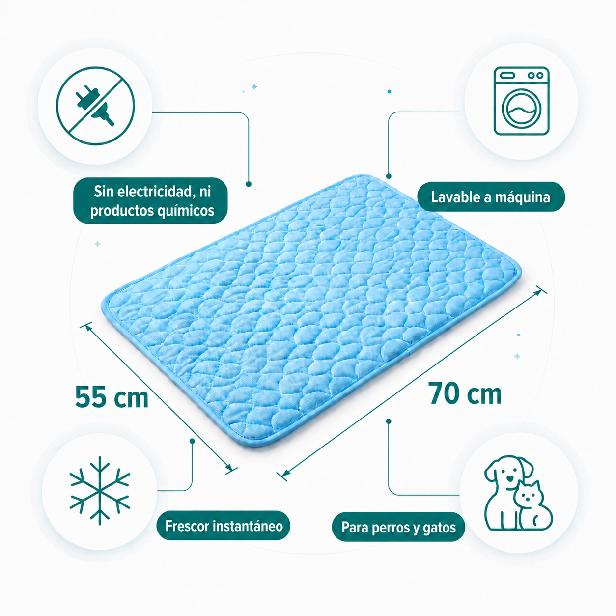 Cama refrescante para mascotas