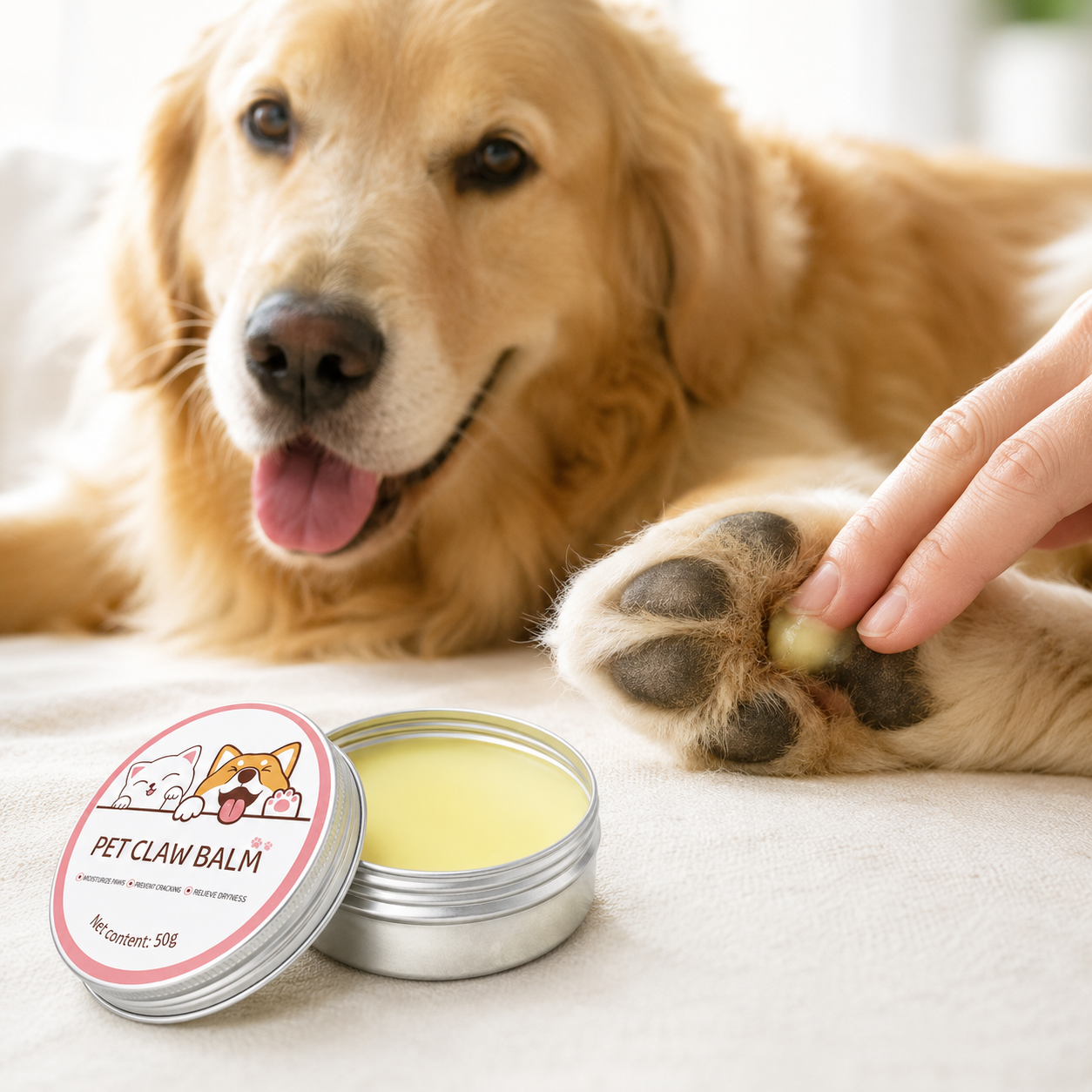 Bálsamo Reparador de Almohadillas para Perros y Gatos