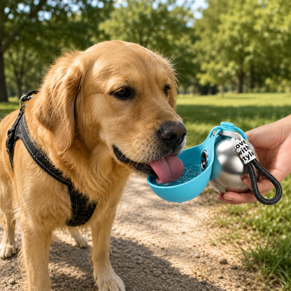 Botella térmica portátil para perros